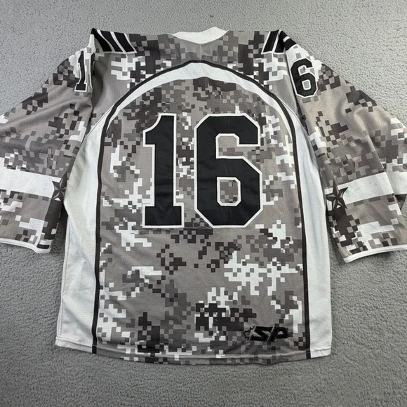 San Antonio Rampage AHL Defunct Military Night Fight Strap Camo Hockey Jersey XL